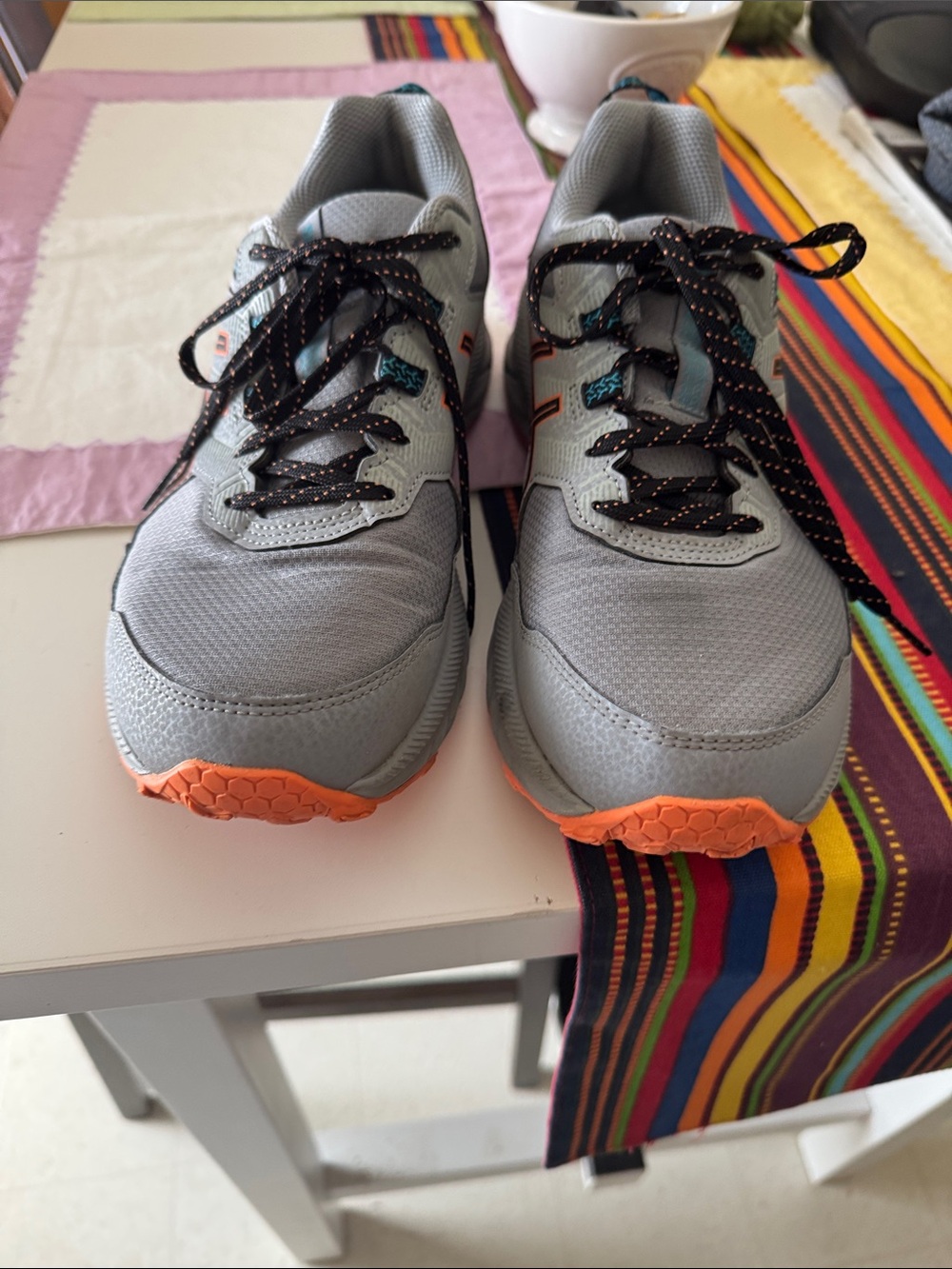 MENS ASICS gray sneakers size 9